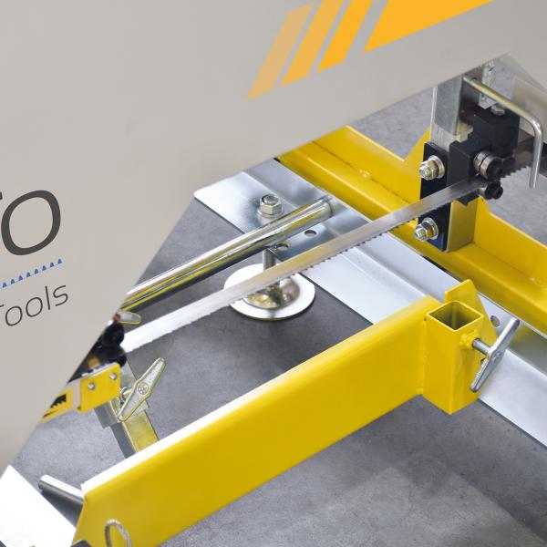 BAMATO BBSW-400 Blockbandsaege mit 3,0 m Rollbahn 400V